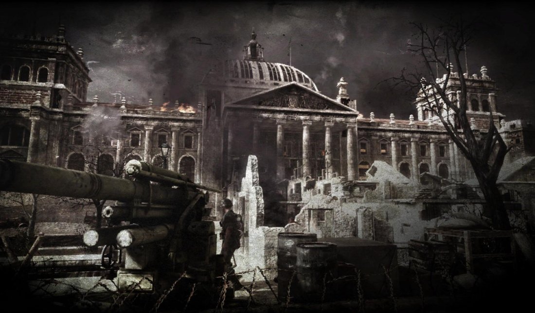 نمایی از مرحله Heart of the Reich در بازی Call of Duty: World at War 