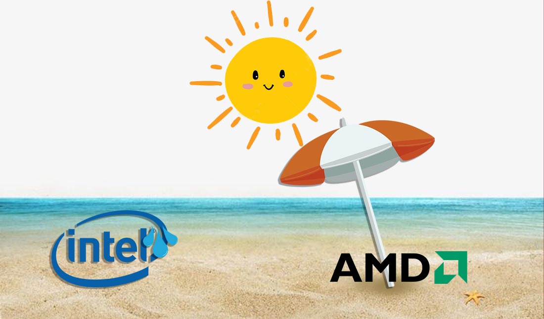 نمایش سیستم خنک کننده قوی تر AMD نسبت به Intel به صورت کارتونی