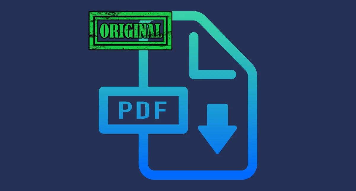 تصویری وکتور در مورد حفظ فرمت اصلی فایل PDF هنگام ویرایش آن