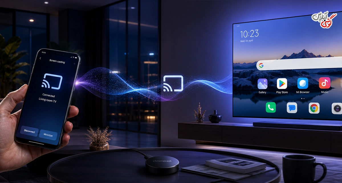 اتصال گوشی شیائومی به تلویزیون با Chromecast