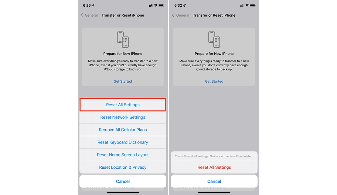 مسیر Settings > General > iPhone Storage در آیفون