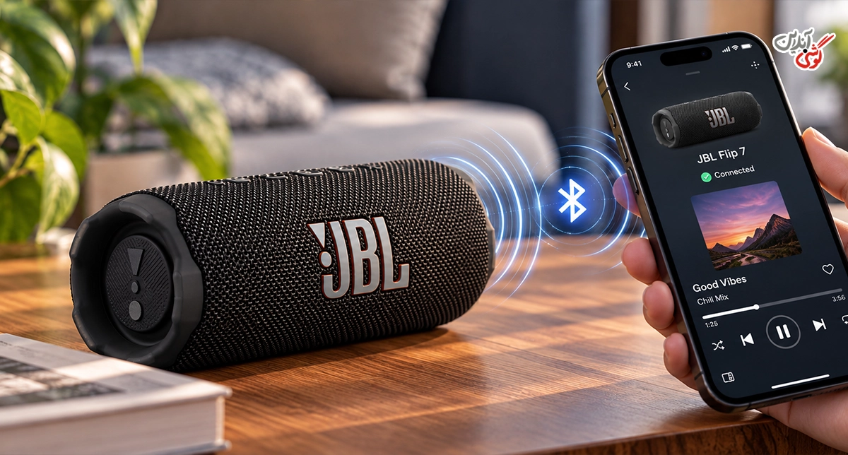  اتصال اسپیکر JBL Flip 7 به گوشی