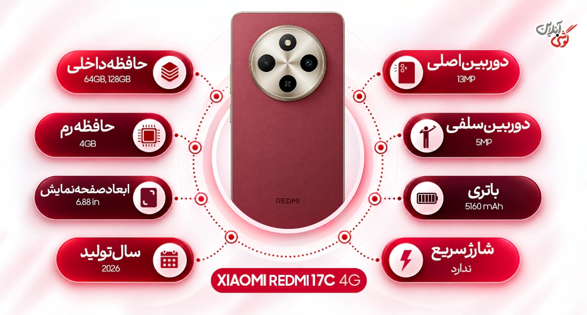نقد و بررسی گوشی شیائومی Redmi 17C ظرفیت 64 گیگابایت و رم 4 گیگابایت