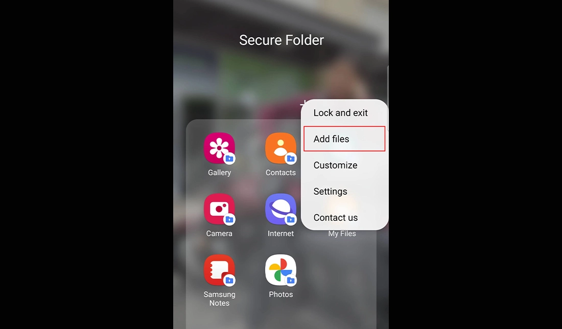 آموزش نحوه افزودن فایل‌ها به Secure Folder