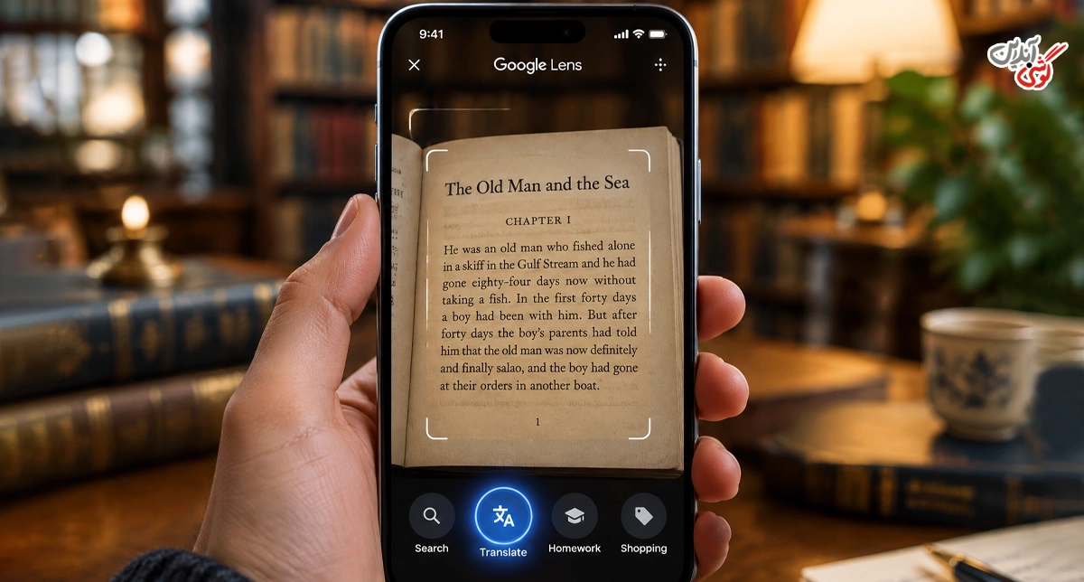 ترجمه عکس با Google Lens