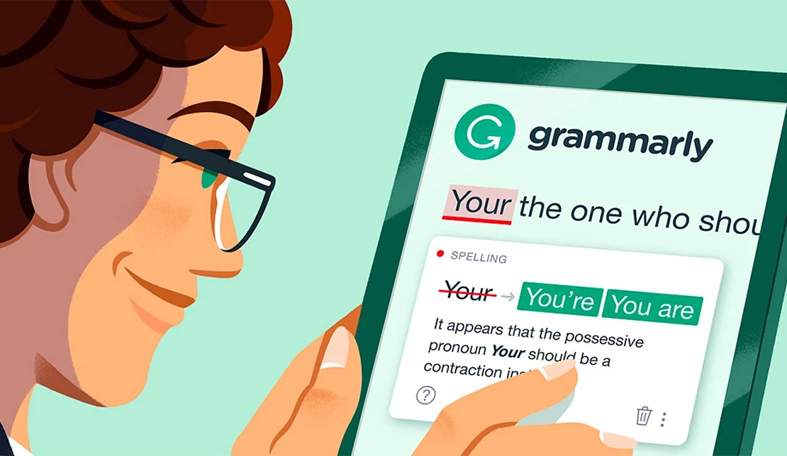 تصویری از نحوه عملکرد هوش مصنوعی Grammarly