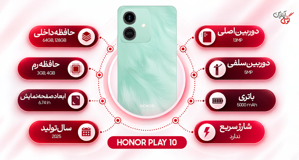 گوشی آنر Play 10
