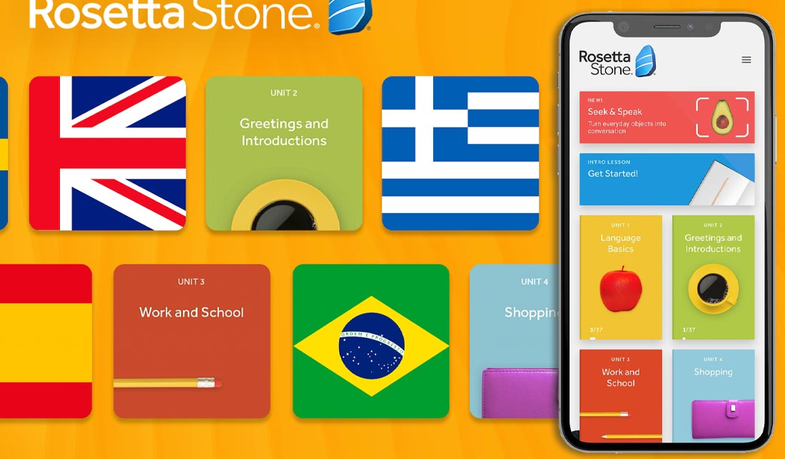 Rosetta Stone یک سایت آموزشی آنلاین برای آموزش زبان 