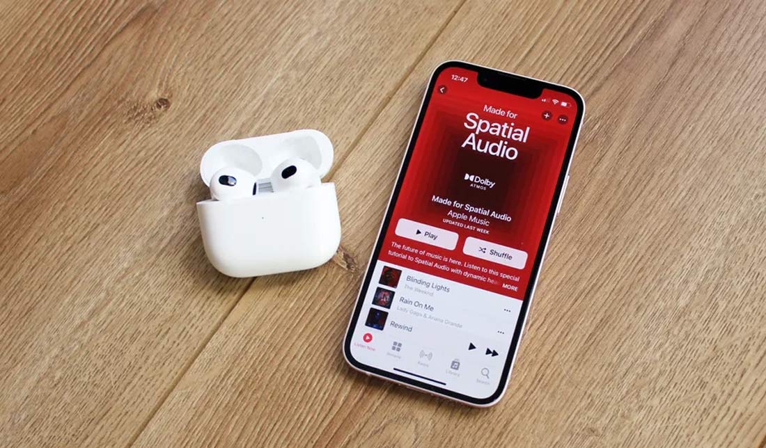 پخش موزیک توسط هندزفری ‏Airpods 3