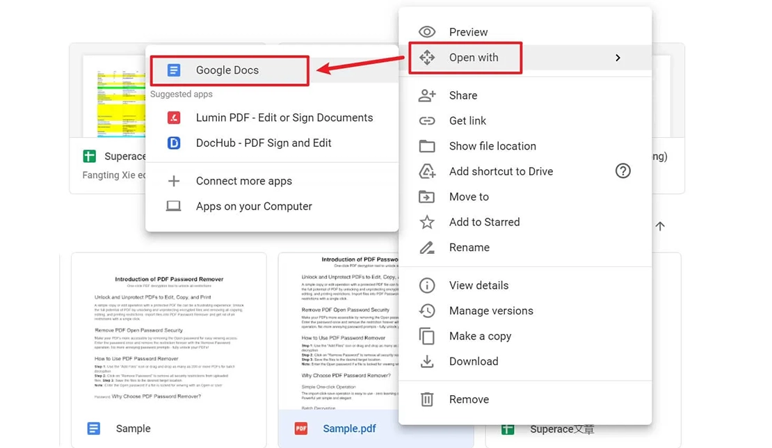 آموزش استفاده از Google Drive برای تبدیل pdf به word