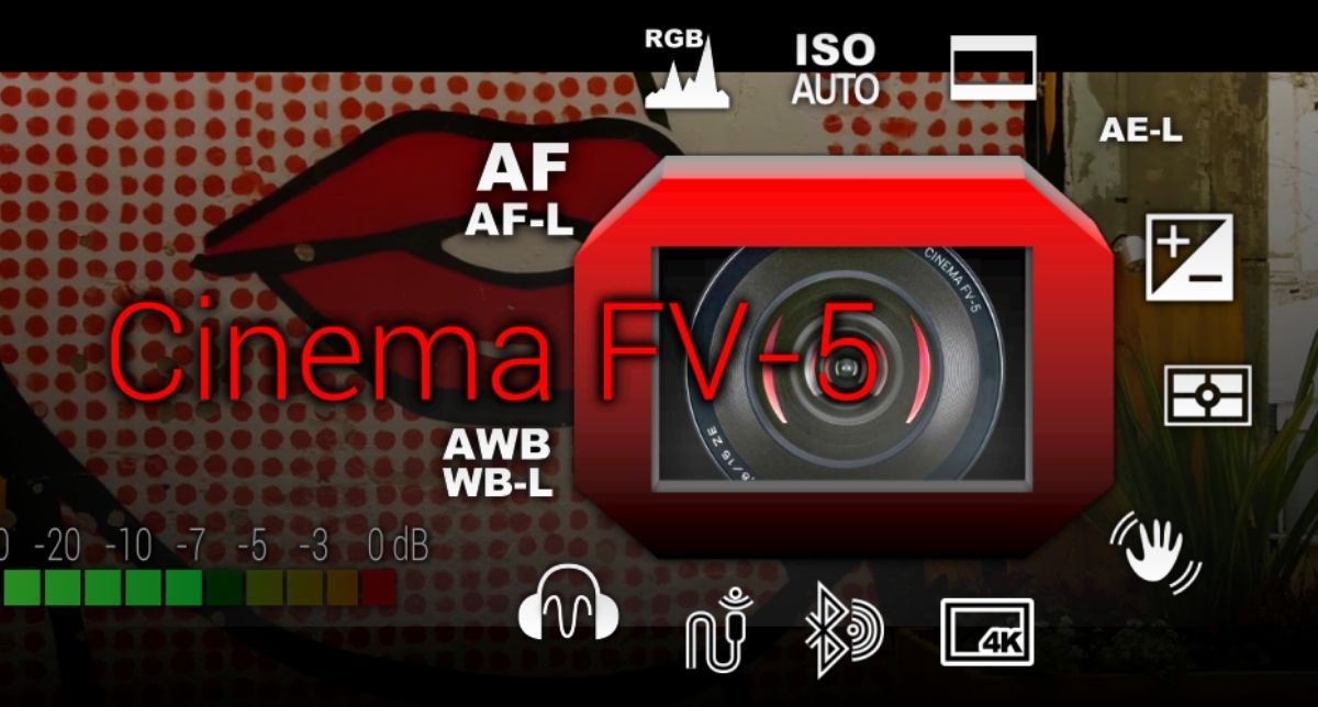 نمایی از فضای کاربری برنامه Cinema FV-5 