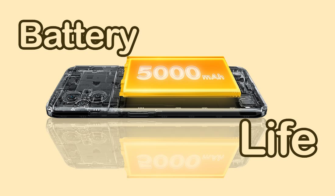 نمایش ظرفیت باتری گوشی شیائومی پوکو m5s