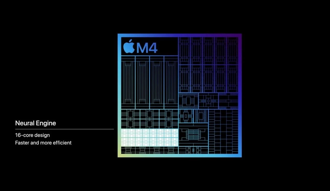 نمایش بخش Neural Engine در پردازنده M4 اپل