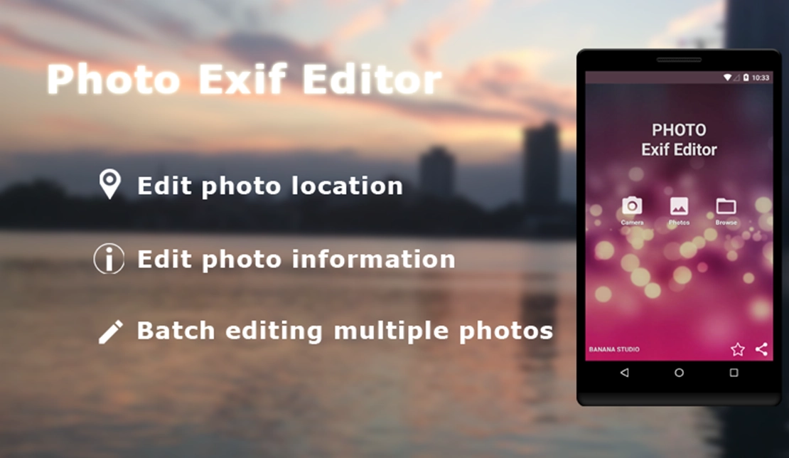 نمایشی از برنامه Photo Exif Editor در اندروید