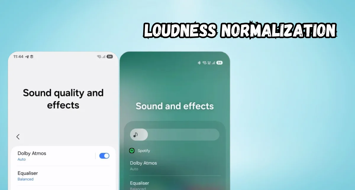 نمایش Loudness Normalization در One UI 7