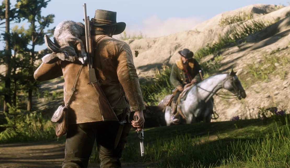 یک سکانس از بازی Red Dead Redemption 2