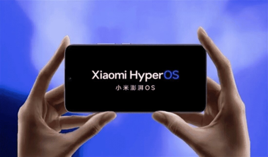 xiaomi hyperos در گوشی شیایومی از نمای صفحه نمایش