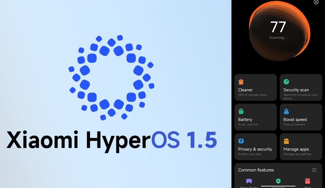 نمایش بخش امنیتی ویژگی‌های HyperOS 1.5