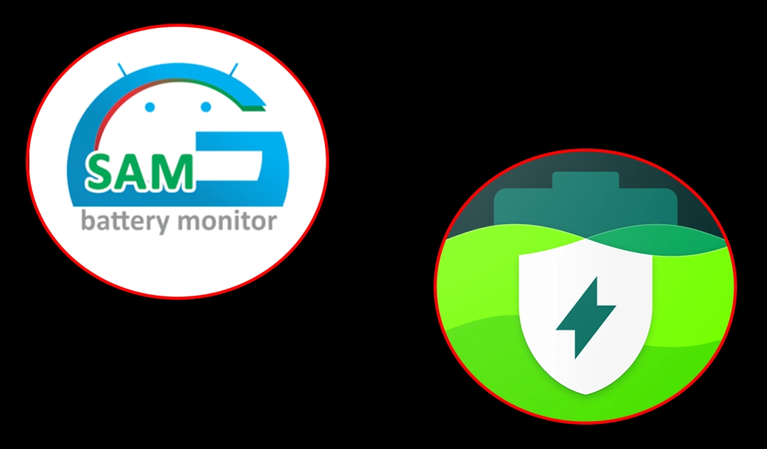 نمایش لوگو برنامه‌های AccuBattery و GSam Battery Monitor