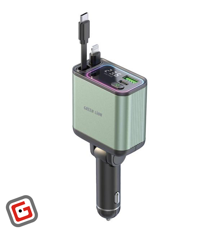 شارژر فندکی فست‌شارژ گرین لاین 90 واتی