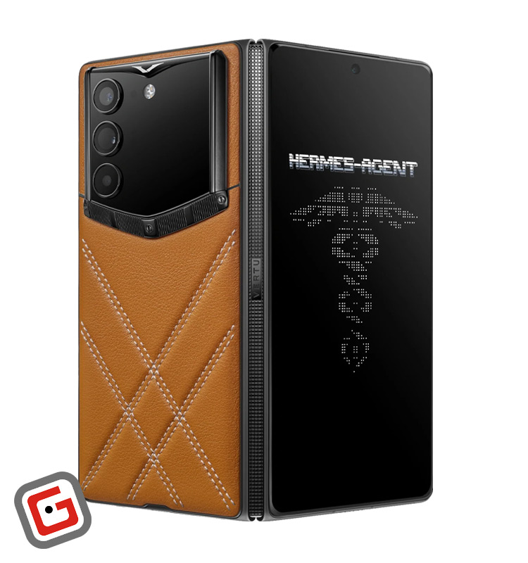 گوشی موبایل تاشو ورتو مدل AlphaFold Stitched Calfskin ظرفیت 1 ترابایت رم 16 گیگابایت
