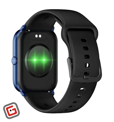 ساعت هوشمند شیائومی کیسلکت Ks Mini از نمای پشت، رنگ آبی با بند مشکی