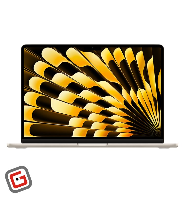 لپ‌تاپ 13.6 اینچی اپل مدل MacBook Air MXCU3 2024 M3 حالت باز