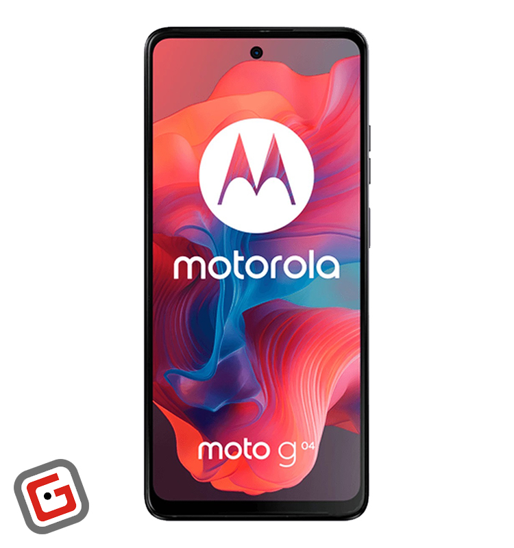 گوشی موبایل موتورولا Moto G04 از نمای پنل نمایشگر