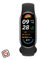 مچ بند هوشمند شیائومی مدل Mi Band 9 مشکی از نمای روبرو