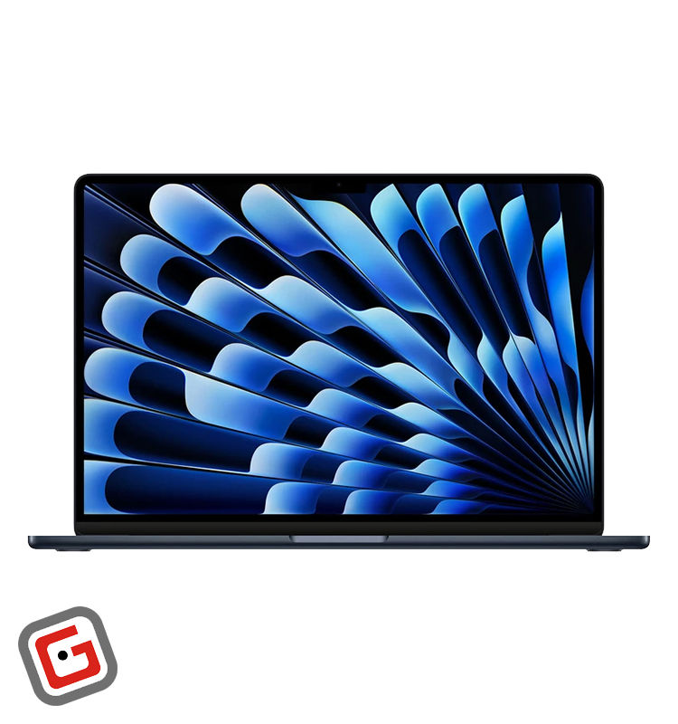 لپ‌تاپ 15 اینچی اپل مدل MacBook Air MXD43 2024 از نمای جلو