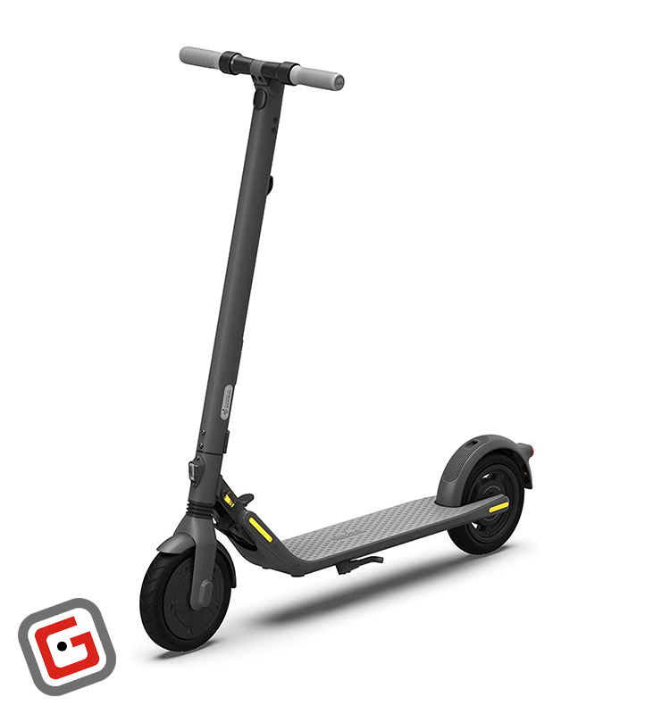 اسکوتر برقی شیائومی مدل Ninebot KickScooter E25A از نمای سه‌رخ