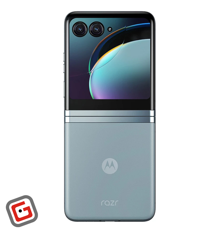 گوشی موبایل موتورولا مدل Razr 40 Ultra  رنگ آبی، نمای پشت
