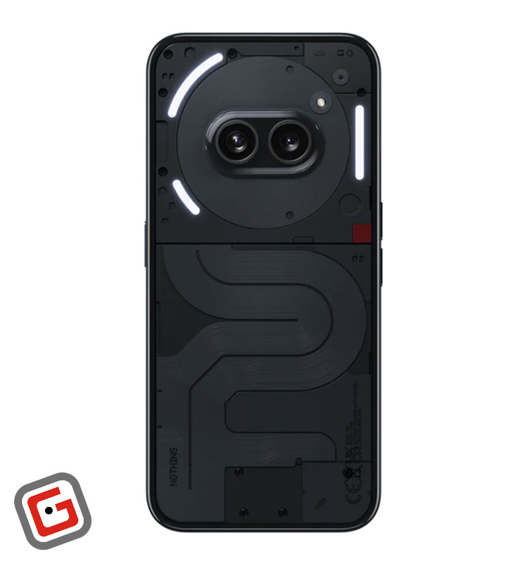 گوشی موبایل ناتینگ مدل Phone 2a 5G از نمای پشت در رنگ مشکی