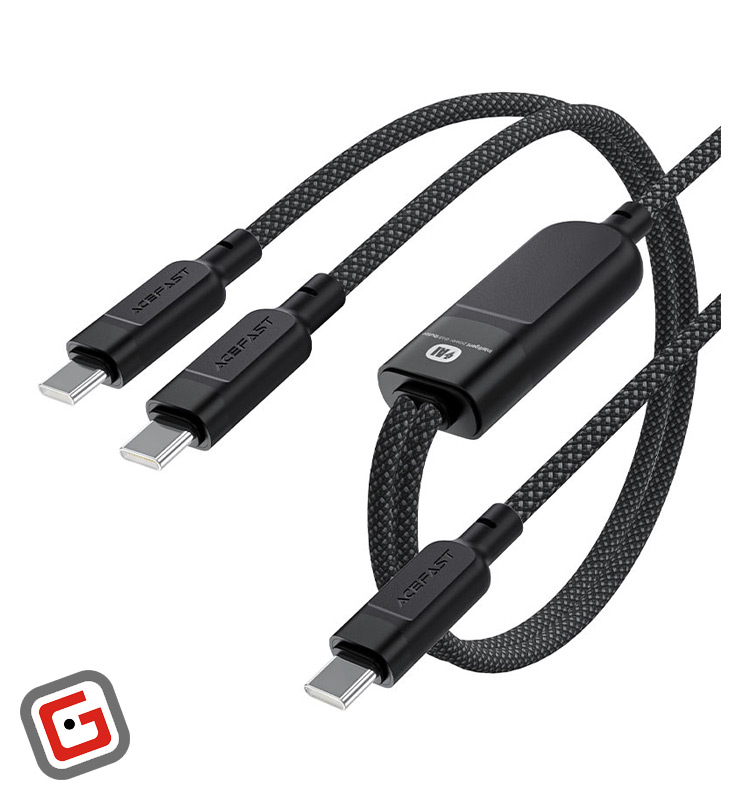 کابل USB-C به دو USB-C ایس فست مدل C5-11 توان ۱۰۰ وات