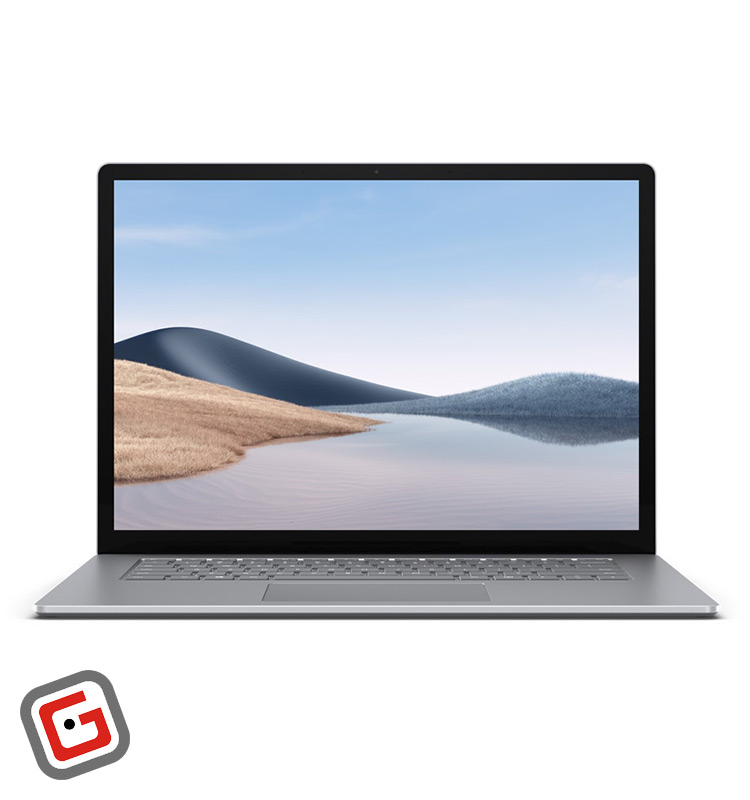 لپ تاپ 15 اینچی مایکروسافت مدل Surface Laptop 4 i7 در رنگ آبی روشن از نمای روبه‌رو