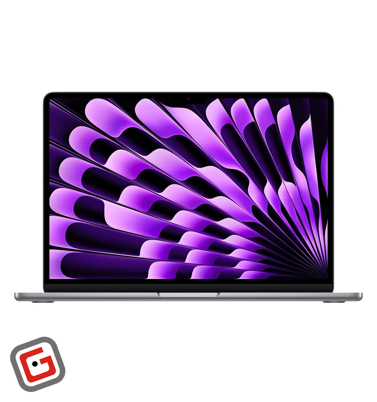 لپ‌تاپ 13 اینچی اپل مدل MacBook Air MXCR3 2024 از نمای رو‌‌به‌رو