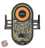 هولدر و شارژر بیسیم چرخشی 360 درجه 15 وات الدینیو MA30-1