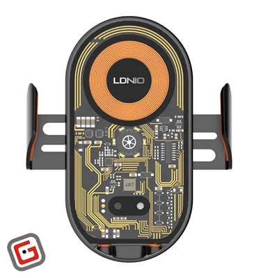 هولدر و شارژر بیسیم چرخشی 360 درجه 15 وات الدینیو MA30-1