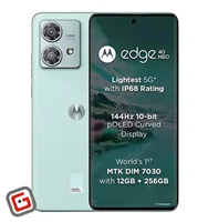 گوشی موبایل موتورولا مدل Edge 40 Neo 5G رنگ آبی روشن، نمایشگر و دوربین