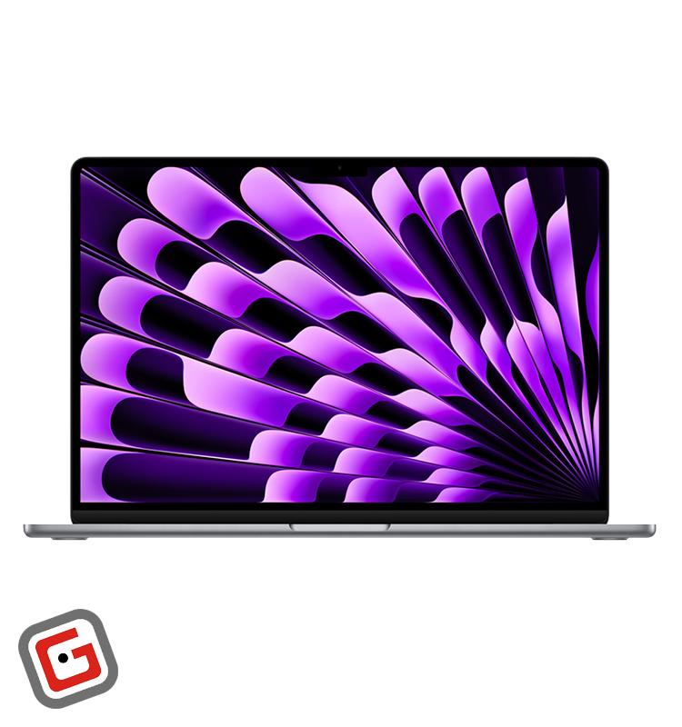 لپ‌تاپ 15 اینچی اپل مدل MacBook Air MXD13 2024 از نمای رو‌‌به‌رو