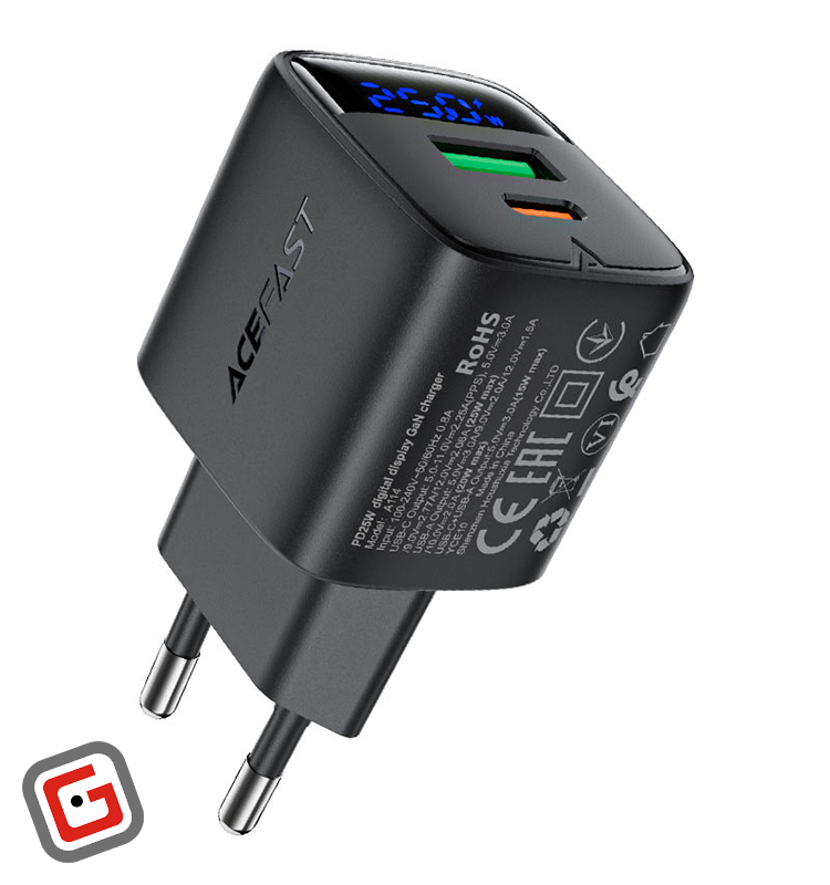 شارژر دیواری ایس فست مدل A114 توان ۲۵ وات