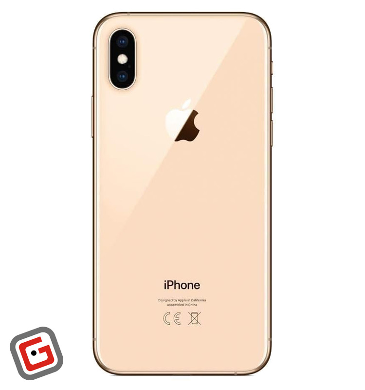 گوشی موبایل اپل iPhone XS Max رنگ طلایی از نمای پنل پشتی