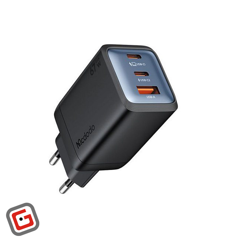 شارژر دیواری مک دودو مدل CH-0970 سه پورت توان ۶۷ وات