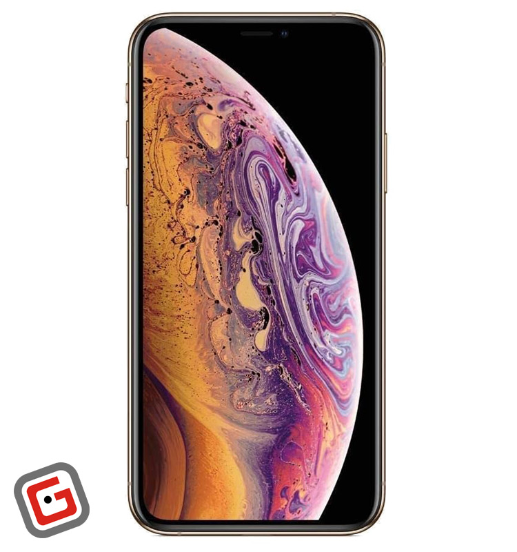 گوشی موبایل اپل iPhone XS Max رنگ طلایی از نمای پنل جلویی