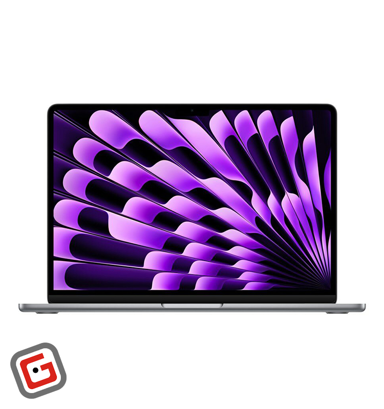 لپ تاپ 13.6 اینچی اپل مدل MacBook Air MRXP3 2024 از نمای روبه‌رو
