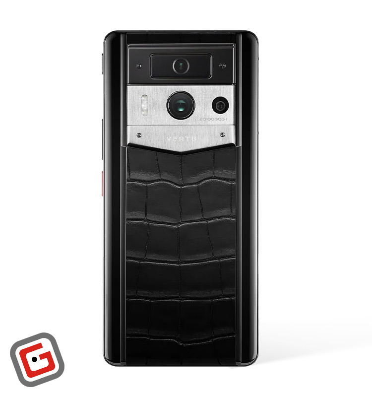 گوشی موبایل ورتو Metavertu Max Alligator Black Ceramic Frame Silver Plate ظرفیت 512 گیگابایت رم 12 گیگابایت