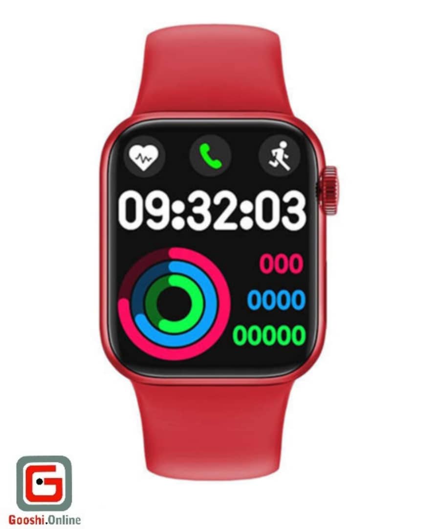 ساعت هوشمند دات کاما مدل X12 40mm از نمای رو به رو رنگ قرمز