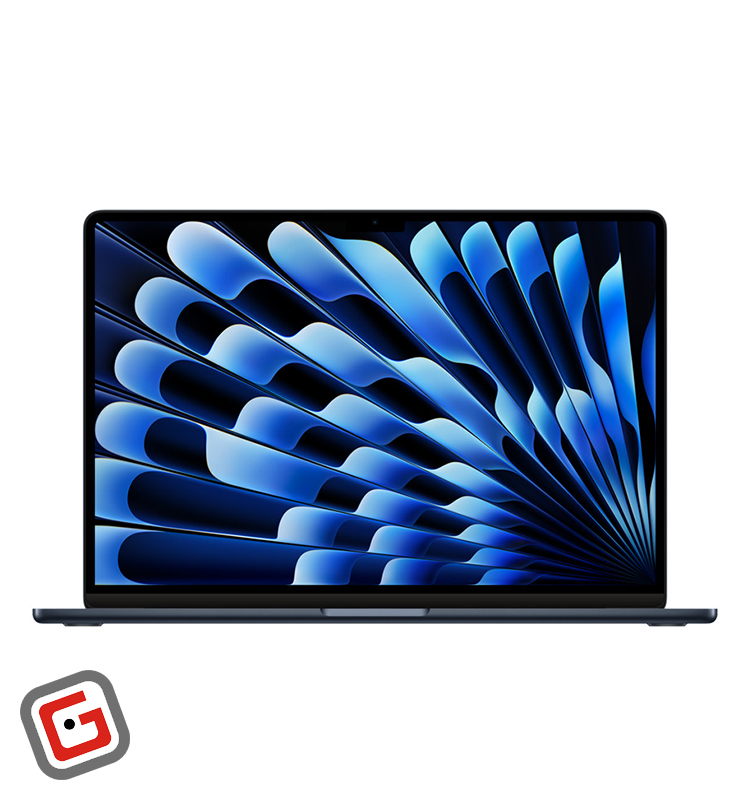 لپ تاپ 15.3 اینچی اپل مدل MacBook Air MRY M3 2024 از نمای جلو