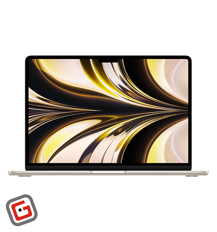 لپ‌تاپ 13 اینچی اپل مدل MacBook Air Mly13 2022 از نمای جلو