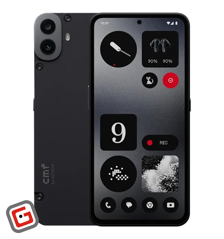 گوشی موبایل ناتینگ مدل CMF Phone 1 رنگ مشکی پنل جلو و پشت